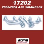 2000-2004 Wrangler 4.0L Stainless Steel Header #17202